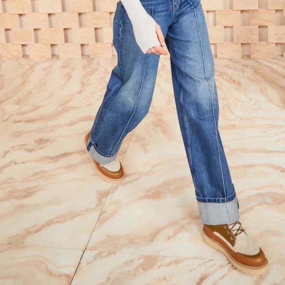 Ulla Johnson x Diemme shearling leather Etna lace up combat boots - 7.5 (37.5) - Picture 6 of 12